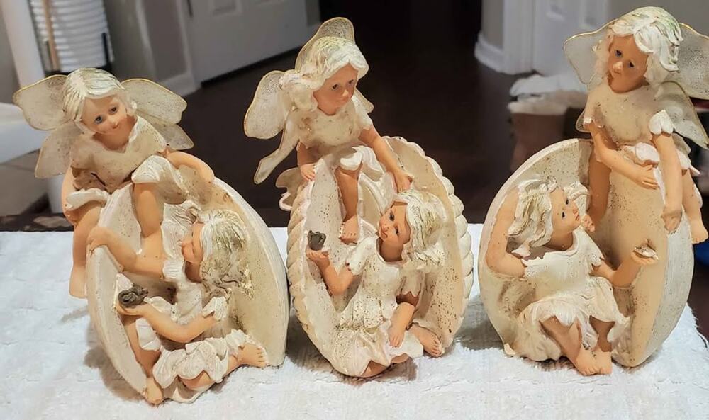 3 Resin Fairy Angels